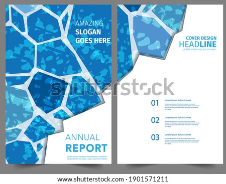 Set Abstract colors geometric modern annual report flyer Brochure leaflet, the presentation cover, magazine advertising. cover with an abstract background. vector template layout of A4 format