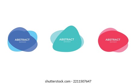 
 set of Set of abstract colors modern fluid frames banner