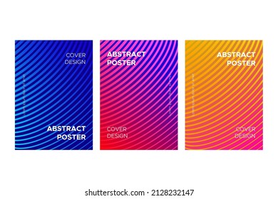 Conjunto de cubiertas coloridas abstractas. Fondo abstracto colorido con textura degradada para el diseño de la cubierta.