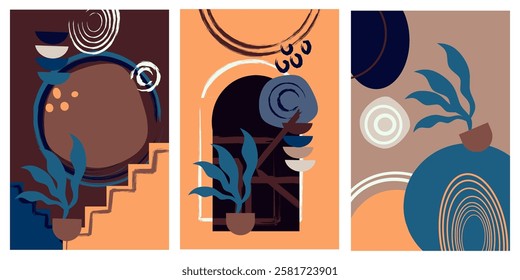 Set of abstract colourful liquid pattern background design. Design for poster, brochure cover, flyer, magazine, banner, wallpaper and more.