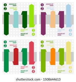 Set of abstract corporate business banner template, horizontal advertising business banner layout template flat design set , clean abstract cover header background for website design