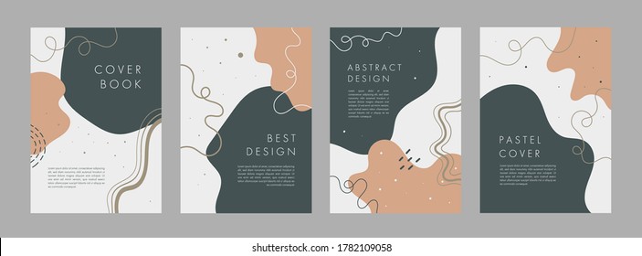 Set of abstract creative artistic templates. Universal cover Designs for Annual Report, Brochures, Flyers, Presentations, Leaflet, Magazine.