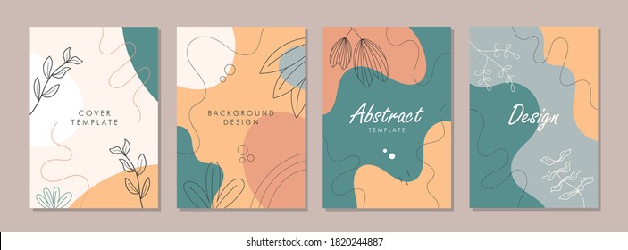 Set of abstract creative artistic templates. Universal cover Designs for Annual Report, Brochures, Flyers, Presentations, Leaflet, Magazine, Stories.