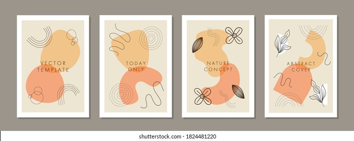 Set of abstract creative artistic templates. Universal cover Designs for Annual Report, Brochures, Flyers, Presentations, Leaflet, Magazine, Stories.