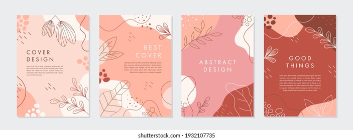 Set of abstract creative artistic templates. Universal cover Designs for Annual Report, Brochures, Flyers, Presentations, Leaflet, Magazine.