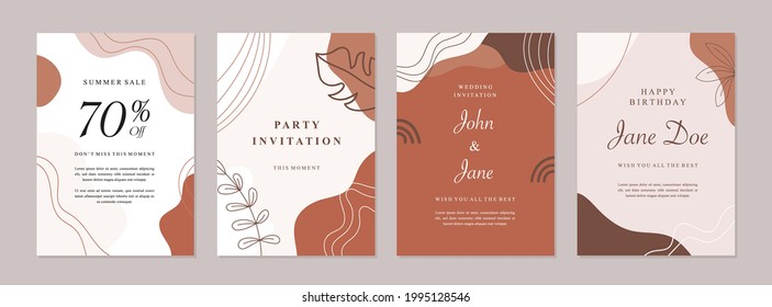 Set of abstract creative artistic templates. Universal cover Designs for Annual Report, Brochures, Flyers, Presentations, Leaflet, Magazine.