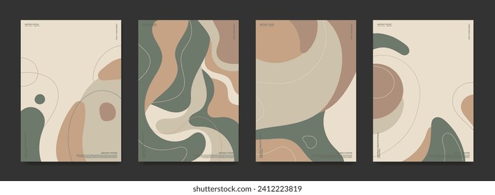 Un conjunto de antecedentes abstractos y creativos para portadas, folletos, afiches, etc.