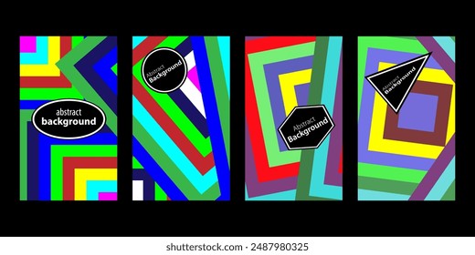 Set Of Abstract Creative Backgrounds, Hand drawn various Textured abstract shapes, coloful doodle objects, Contemporary modern trendy illustrations. Every background is isolated