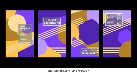 Conjunto de fondos creativos Abstractas, dibujado a mano varias Formas abstractas texturadas, objetos de garabatos coloridos, ilustraciones modernas contemporáneas de moda. Cada fondo está aislado