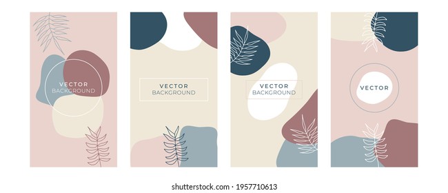 Set of abstract creative universal artistic templates. Good for poster, card, invitation, flier, cover, banner, placard, brochure and other graphic design