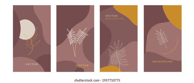 Set of abstract creative universal artistic templates. Good for poster, card, invitation, flier, cover, banner, placard, brochure and other graphic design