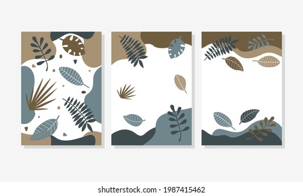 Set of abstract creative universal artistic templates. Good for poster, invitation, card, flyer, cover, banner, brochure and other graphic design. Vector memphis illustration.