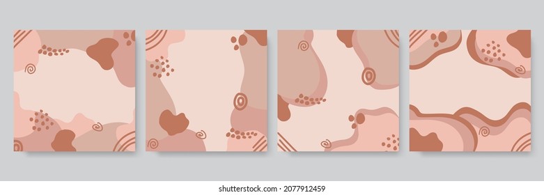 Set of abstract creative universal artistic templates. Good for poster, card, invitation, flyer, cover, banner, placard, brochure and other graphic design