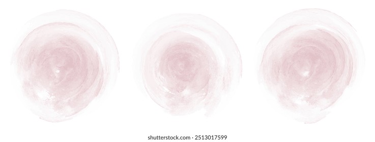 Conjunto de abstrato escuro moderado vermelho aquarela salpicar em um fundo branco. Textura de aquarela vetorial em cor de salada. Mancha de pincel de tinta. Manchas vermelhas. Mancha pastel aquarela