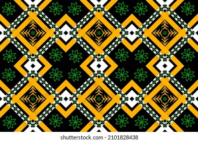 Set of abstract decorative gothic textures. Bright flowers. Kaleidoscopic illustration seamless.