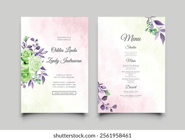 Set of Abstract and Decorative Wedding Invitation Card. Illustrator and designer. Wedding Invites, save the date, Birthday Invites, Video Invites, E-Cards.