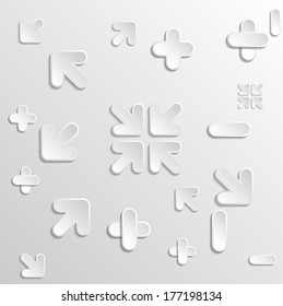 Set of abstract design backgrounds. Vector illustration.  