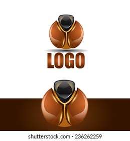 set of abstract design concept icons on business topics vector logo design template
