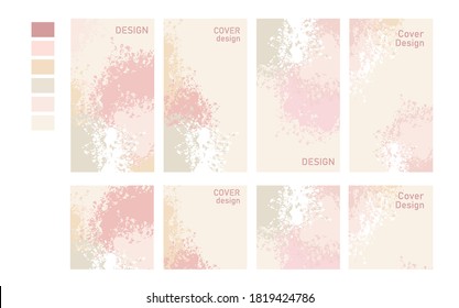 set of abstract design covers