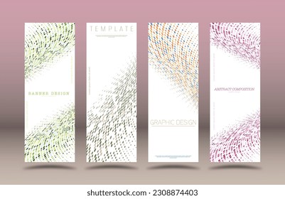set of abstract design for covers, posters, posters, banners, booklets, backgrounds, business cards. A creative template for interiors, decorations and creative ideas