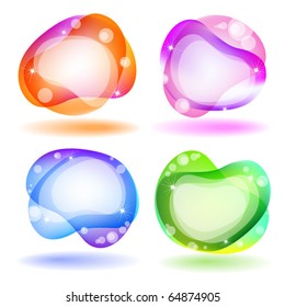 Set of abstract design elements. eps10