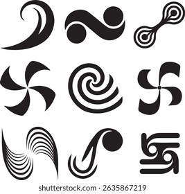 Set of Abstract Design Elements Icon