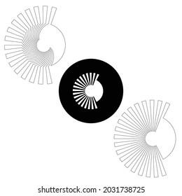 Set of abstract design elements. Vector illustration. Geometric shapes .