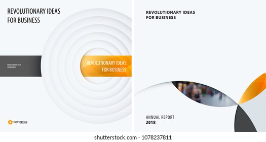Set. Abstract design of light colourful vector elements for modern background with circles shadows for business branding.