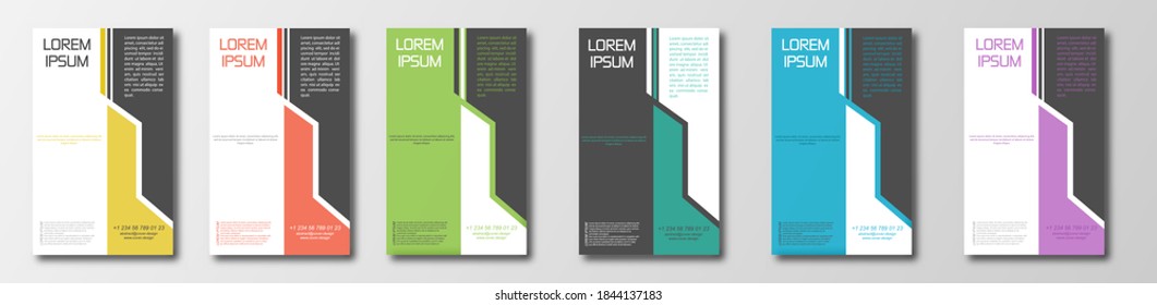 Conjunto de plantillas de diseño abstracto para portada de pancartas o carteles, folletos o folletos