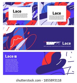 Set of abstract design universal background templates for design project, website, display, product packaging, fabric designs, greeting cards, poster, digital art