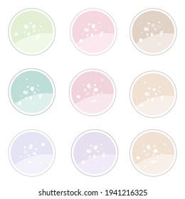 Set of abstract designes for the highlights covers 