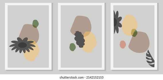 Conjunto de diseños abstractos para portadas, folletos, folletos, presentaciones, volantes, revistas. Diseño de carátula con fondo artístico creativo.