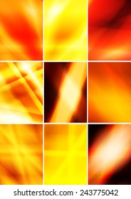 Set of abstract digital backgrounds,a4 size page cover designs.