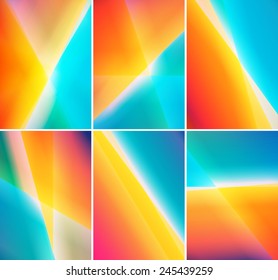 Set of abstract digital backgrounds,a4 size page cover designs.
