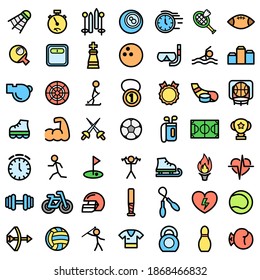 Set Abstract Doodle Elements Hand Drawn Collection Sport BaseBall Dumbbell Cup Bicycle Medal Vector Design Style Background Healthy Lifestyle Fitness Illustration