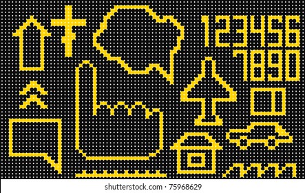 Set of abstract doted symbols