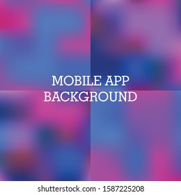 Set of abstract elegant backgrounds for smartphones, vector illustration