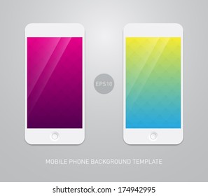 Set of abstract elegant backgrounds with triangular style for smartphones, mobiles, devices. Clean and modern design