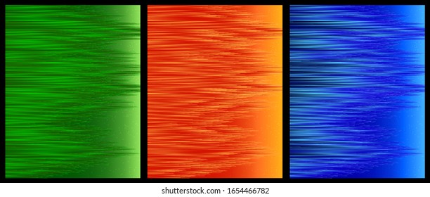 Set of abstract elegant shiny backgrounds in vibrant colors. Place for text. Poster, banner, presentation, invitation, advertisement.
