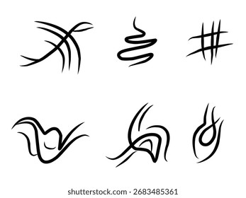 set of abstract element design illustration.eps