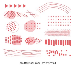 Set of Abstract elements design 