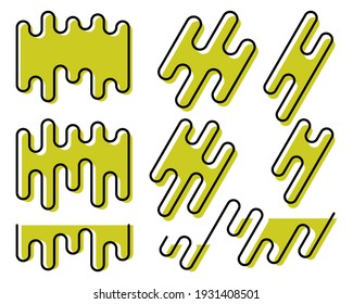 Set of Abstract elements design 