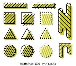 Set of Abstract elements design 