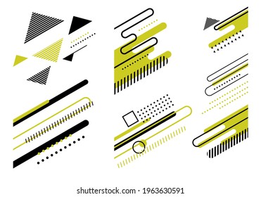 Set of Abstract elements design 