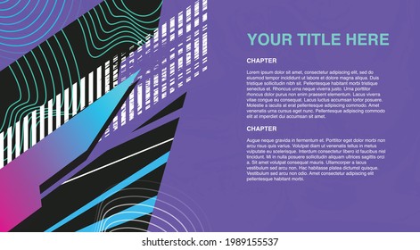 Set of abstract elements on artistic background for socccer football banner