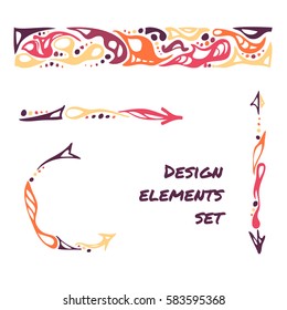 Set of abstract elements for your design