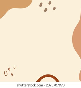 Set of abstract floral backgrounds. Hand drawn modern art.