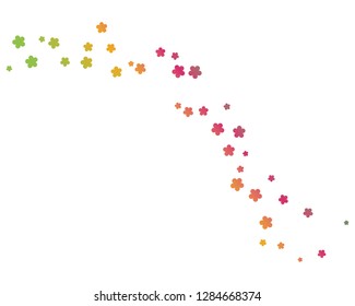 set of abstract flowers background template vector illustration design