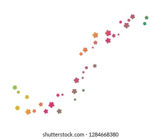 set of abstract flowers background template vector illustration design