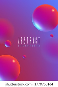 Set of Abstract Fluid 3D A4 Background with Liquid Modern Shapes . Isolated Vector Elements 